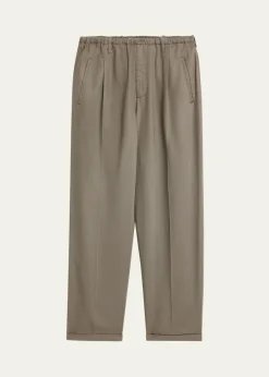 MaglianoMen's Lyocell Peoples Pleated Wide-Leg Pants