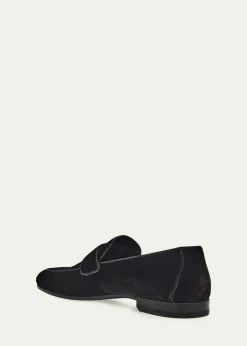 MagnanniMen's Jasper II Velvet Keeper Loafers