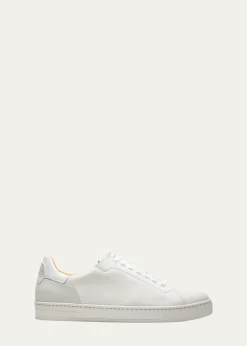 MagnanniMen's Amadeo Tumbled Leather Low-Top Sneakers
