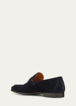 MagnanniMen's Daniel Suede Penny Loafers