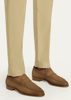 MagnanniMen's Duerro Grained Leather Penny Loafers