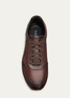 MagnanniMen's Ibiza II Leather Low-Top Sneakers