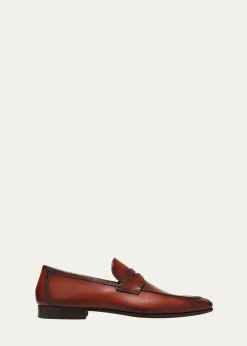 MagnanniMen's Sasso Leather Penny Loafers