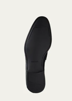 MagnanniVincente Lizard Leather Penny Loafers
