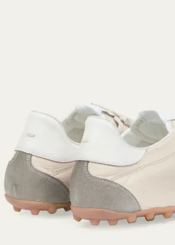 Maison MargielaMen's Sprinters Nylon and Leather Low-Top Sneakers
