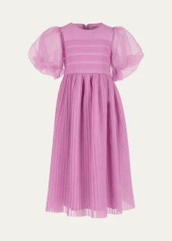 Mama LumaGirl's Flowy A-Line Organza Dress, Size 3T-12