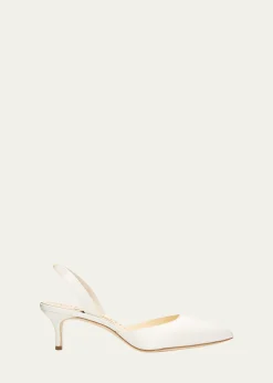 Manolo BlahnikCarolyne Kitten-Heel Halter Pumps
