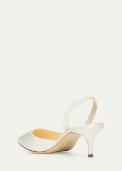 Manolo BlahnikCarolyne Kitten-Heel Halter Pumps