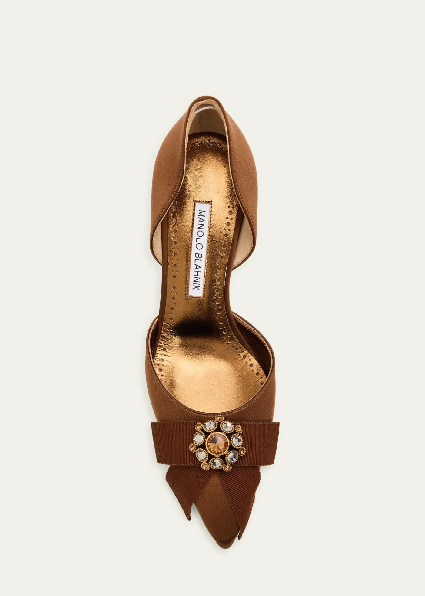 Manolo Blahnik70mm Apidosa Embellished Satin Bow Pumps