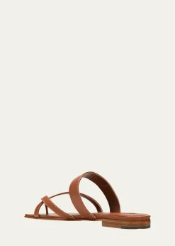 Manolo BlahnikSusa Flat Leather Sandals
