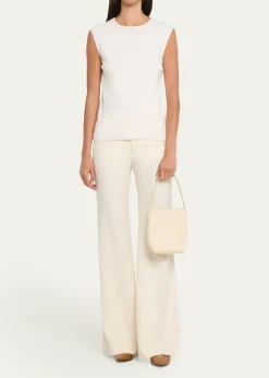 Mansur GavrielMini Everyday Cabas Leather Top-Handle Bag