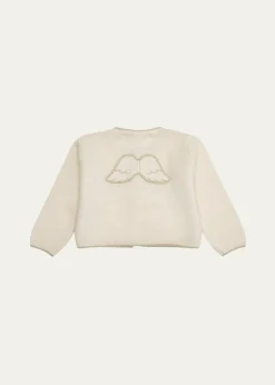 Marie ChantalGirl's Briony Angel Wing Cardigan, Size 3M-18M