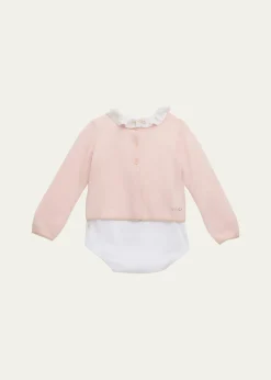 Marie ChantalGirl's Cassiel Cashmere Angel Gift Set, Size 3M-18M
