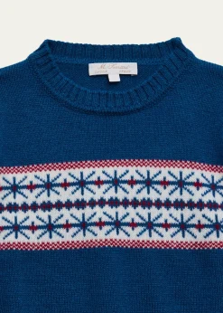 Mariella FerrariBoy's Fairisle Knitted Sweater, Size 3-12