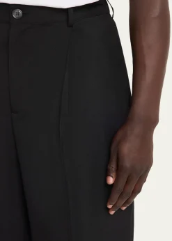 MarniMen's Wool Pleated Wide-Leg Trousers