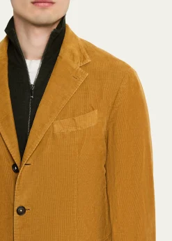 Massimo AlbaMen's Sloop Two-Piece Baby Corduroy Suit