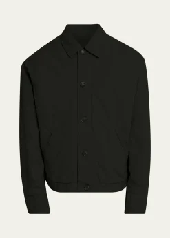 Massimo AlbaMen's Water-Repellent Nylon Shirt Jacket
