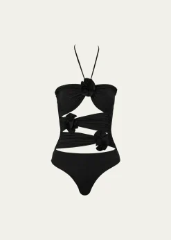 MAYGEL CORONELTrinitaria Cutout Halter One-Piece Swimsuit