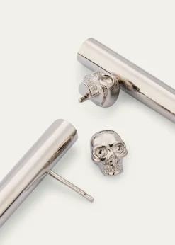 McQueenLogo Cross Bar Earrings