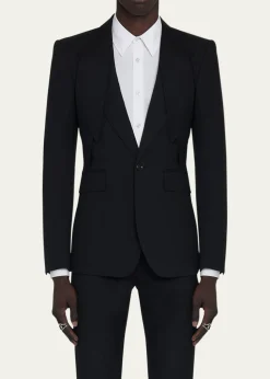 McQueenMen's Lapel-Collar Sport Coat
