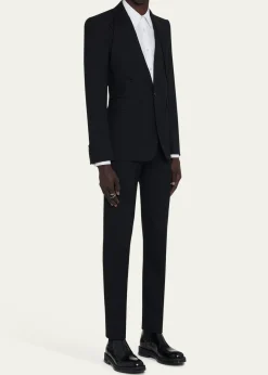 McQueenMen's Lapel-Collar Sport Coat