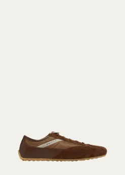 McQueenMen's Boxe Mixed Media Low-Top Sneakers