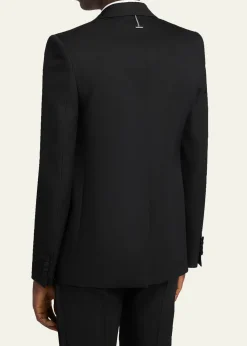 McQueenMen's Crystal Embroidery Single-Breasted Sport Coat