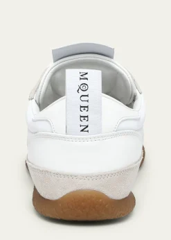 McQueenMen's EC1 Suede and Nylon Low-Top Trainers