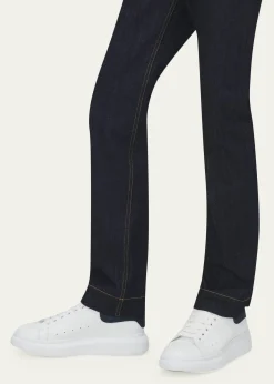 McQueenMen's Oversized Suede-Backstay Leather Sneakers