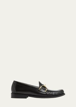 McQueenMen's Wishbone Leather Moccasin Loafers
