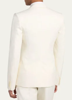 McQueenMen's Wool Pleated-Lapel Single-Breasted Dinner Jacket