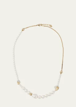 McQueenPearly Skull Necklace