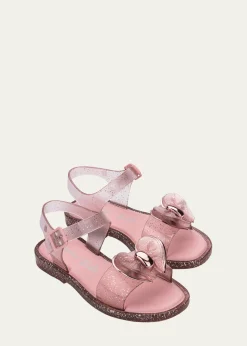 Mini MelissaGirl's Bow PVC Sandals, Baby/Toddlers