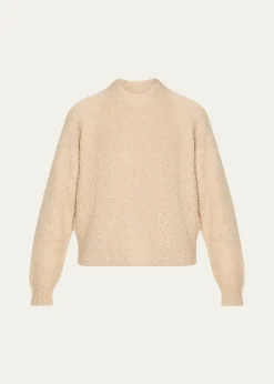 6397Mock-Neck Wool-Blend Sweater