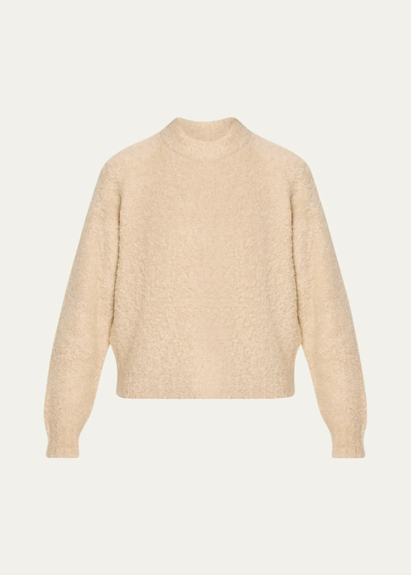 6397Mock-Neck Wool-Blend Sweater