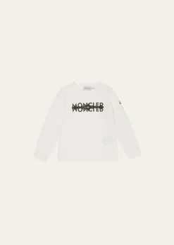 MonclerBoy's Logo Graphic-Print Long-Sleeve T-Shirt, Size 4-6