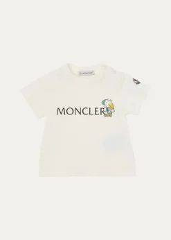 MonclerBoy's MonDuck Logo-Print Short-Sleeve T-Shirt, Size 3M-3