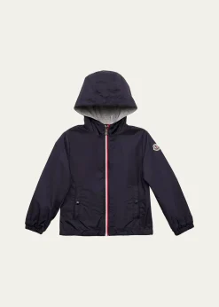 MonclerBoy's New Urville Hooded Rain Jacket, Size 4-6