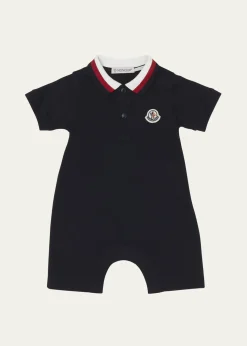 MonclerBoy's Pique Polo Playsuit, Size Newborn-24M