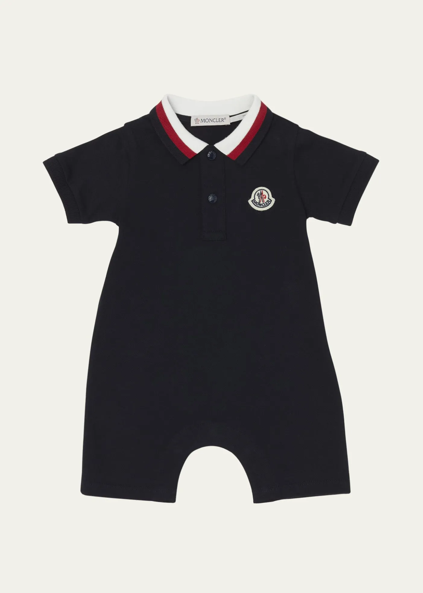 MonclerBoy's Pique Polo Playsuit, Size Newborn-24M