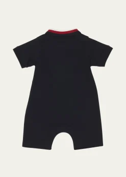 MonclerBoy's Pique Polo Playsuit, Size Newborn-24M