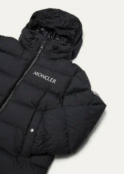 MonclerBoy's Bajan Airsoft Hooded Zip-Front Down Jacket, Size 12-14