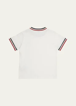 Moncler Boy's Classic Logo Emblem T-Shirt, Size 8-14