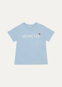 Moncler Boy's Embroidered Logo-Print T-Shirt, Size 12-14