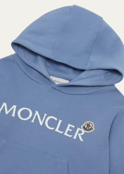 MonclerBoy's Embroidered Logo Patch Hoodie, Size 12-14