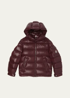 MonclerBoy's Maya Hooded Short Down Jacket, Size 4-6