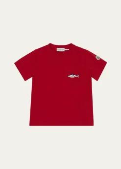 MonclerBoy's Shark Logo Short-Sleeve T-Shirt, Size 12-14