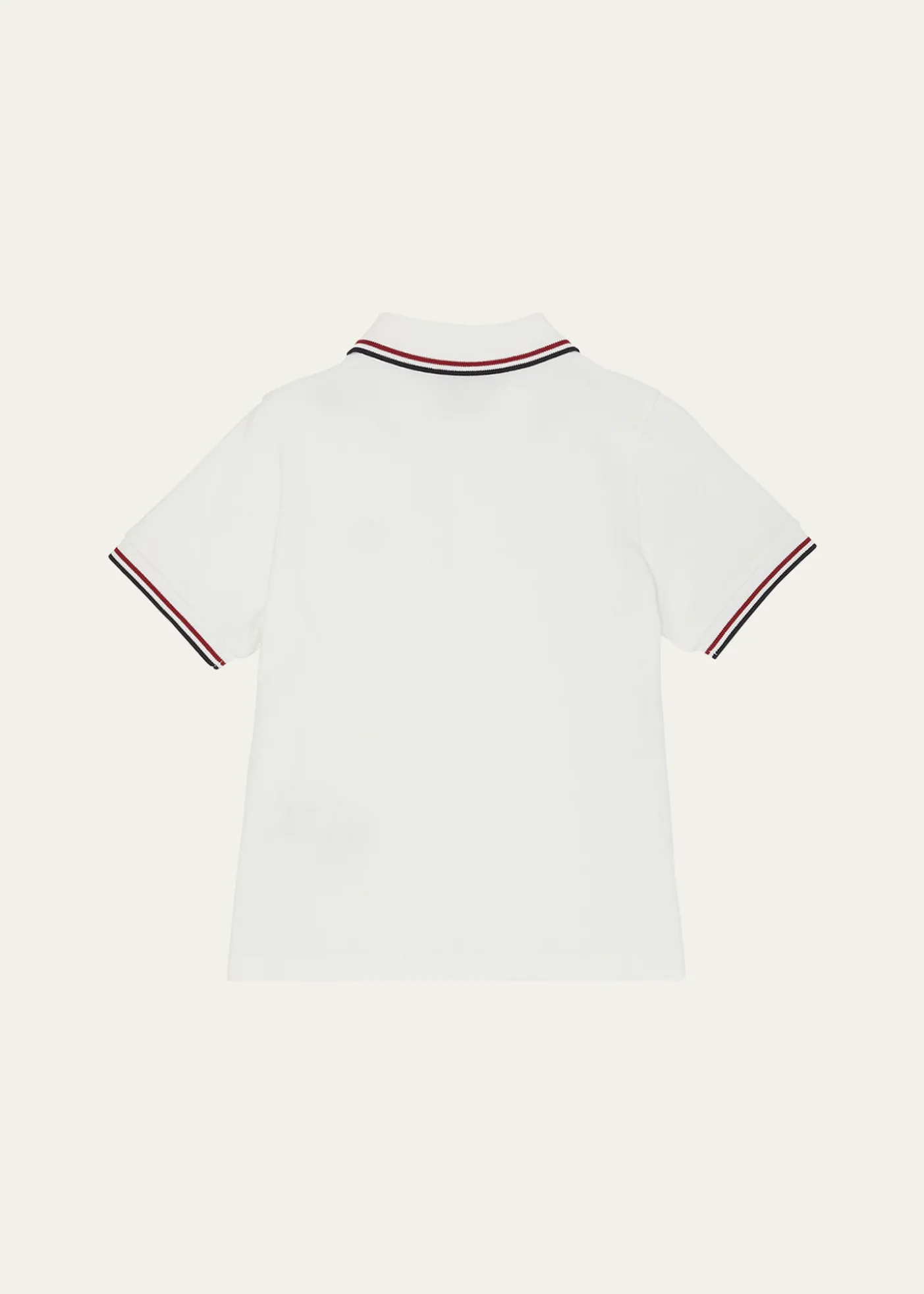 MonclerBoy's Tricolor-Trim Short-Sleeve Polo Shirt, Size 12-14