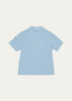 MonclerBoy's Tri-Stripe Pique Polo Shirt, Size 4-10