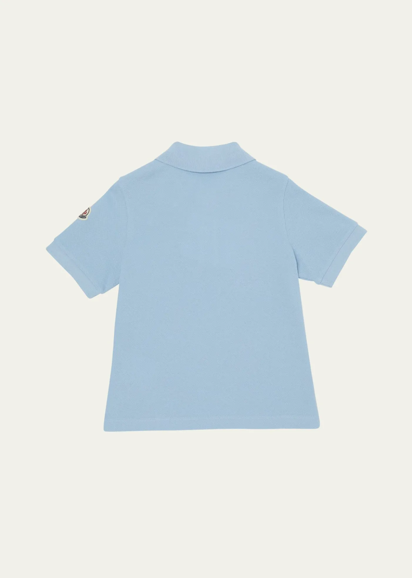Moncler Boy's Tri-Stripe Pique Polo Shirt, Size 12-14